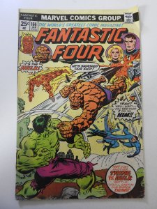 Fantastic Four #166 (1976) VG Condition MVS intact! moisture stain