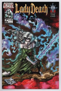 Lady Death #7 The Harrowing | Signed by Brian Pulido (Chaos, 1998) VF/NM