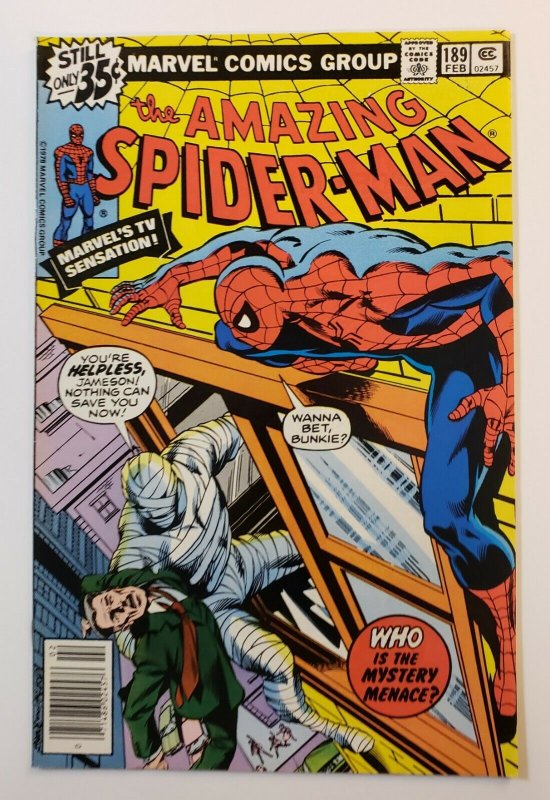 Amazing Spider-Man #189 Marvel Comics 1979 Who Is Mystery Menace? VF/NM