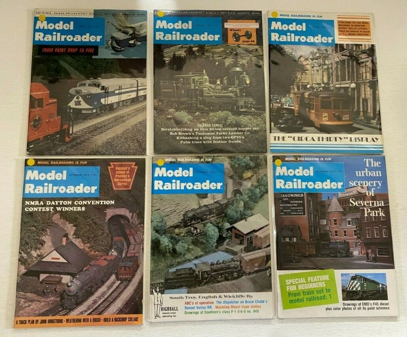 Model Railroader Magazine lot 12 different books (1975)