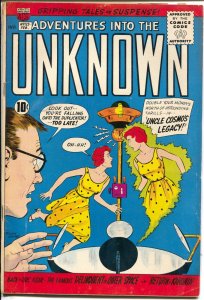 Adventures Into The Unknown #122 1960-ACG-mystery-horror-Ogden Whitney-FN-