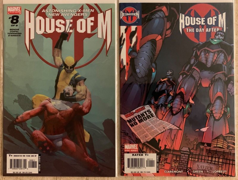 HOUSE OF M 1-8 + DIRECTOR'S CUT OF ISSUE 1 + THE DAY AFTER ONE-SHOT