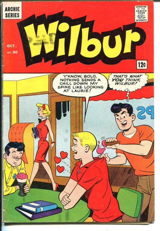 Wilbur #90 1965-Archie-ice cream-soda shop-Linda-Laurie-FN-