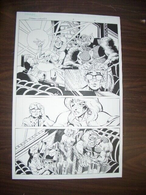 COMMON GROUNDS #3 PG 4--ORIGINAL COMIC ART--DAN JURGENS FN