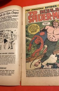The Amazing Spider-Man #58 (1968)spider killer, bottom small spine split