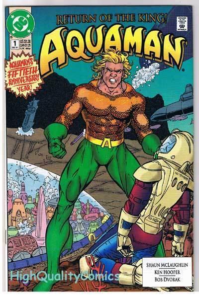 AQUAMAN #1, NM+, King of the Seas, Hooper, 1991, more DC in store