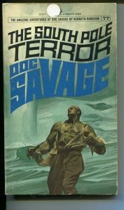 DOC SAVAGE-THE SOUTH POLE TERROR-#77-ROBESON-G-FRED PFEIFFER COVER-1ST E G/VG