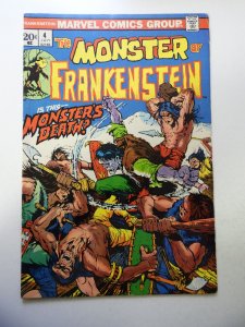 The Frankenstein Monster #4 (1973) VG+ Condition moisture stain bc