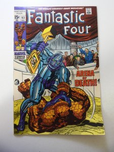 Fantastic Four #93 (1969) VG+ Condition moisture stain bc