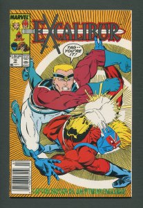 Excalibur #10  / 9.4 NM  Newsstand  July 1989