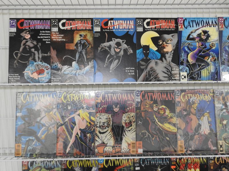 Lot of 60 Comics W/ Catwoman #0-37 +More! +Catwoman #1-4 (Mini-Series) Avg VF+