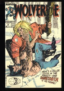 Wolverine #10 VG/FN 5.0 Sabertooth battle!