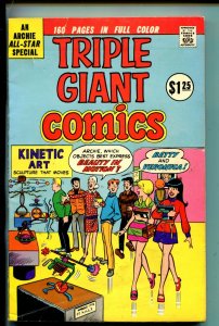 TRIPLE GIANT COMICS #1-1975-MLJ/ARCHIE-BETTY VERONICA-REGGIE-JUGHEAD-vg