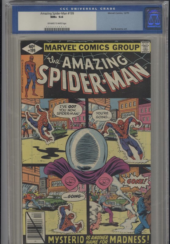 Amazing Spiderman # 199  CGC 9.6   NM+  (1979)  Super High Grade