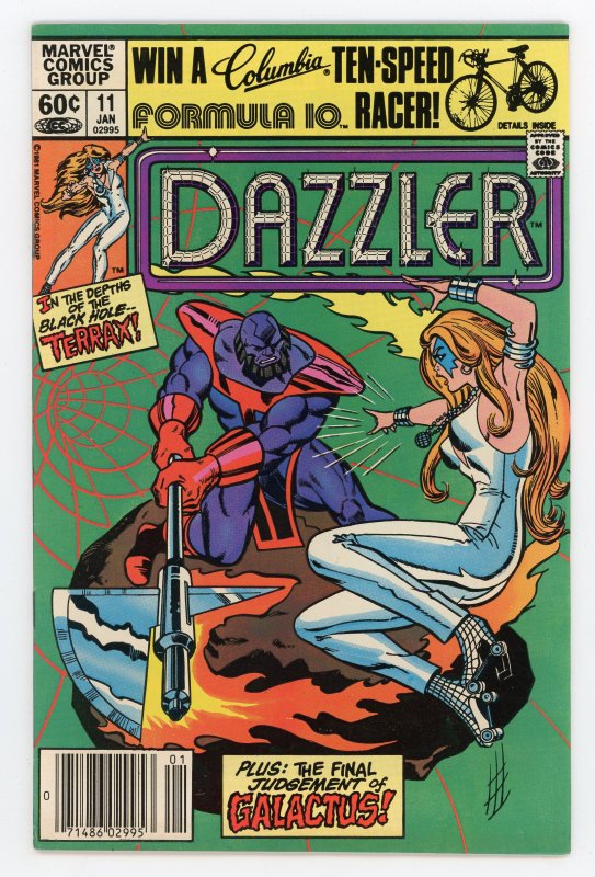Dazzler #11 Tom DeFalco Galactus Terrax Newsstand NM-