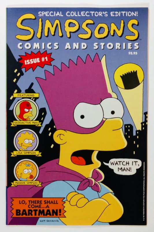 Simpsons Comics and Stories #1 (8.5, 1993) 1st full app in comic books