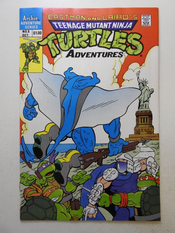 Teenage Mutant Ninja Turtles Adventures #5 (1989) Signed Eastman/Laird+ NM Cond!
