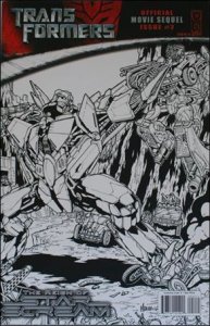 Transformers: The Reign Of Starscream 2-C Alex Milne Black & White 1:10 Cover...