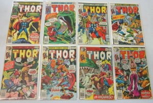 Thor comic lot from:#252-299 43 different avg 5.0 range 4.0-6.0 (1976-80)