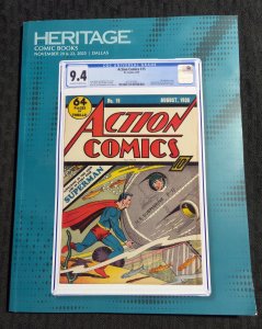 2025 Nov 20 & 22 HERITAGE 132pg Action Catalog FN+ 6.5 Action Comics #15 Cover