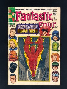 Fantastic Four #54 (1966) 3rd Black Panther 1st Evil Eye Jack Kirby