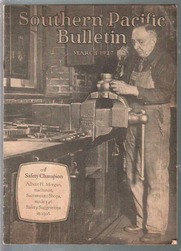 Southern Pacific Bulletin 3/1927-railroad emplyee publication-pix-info-FN