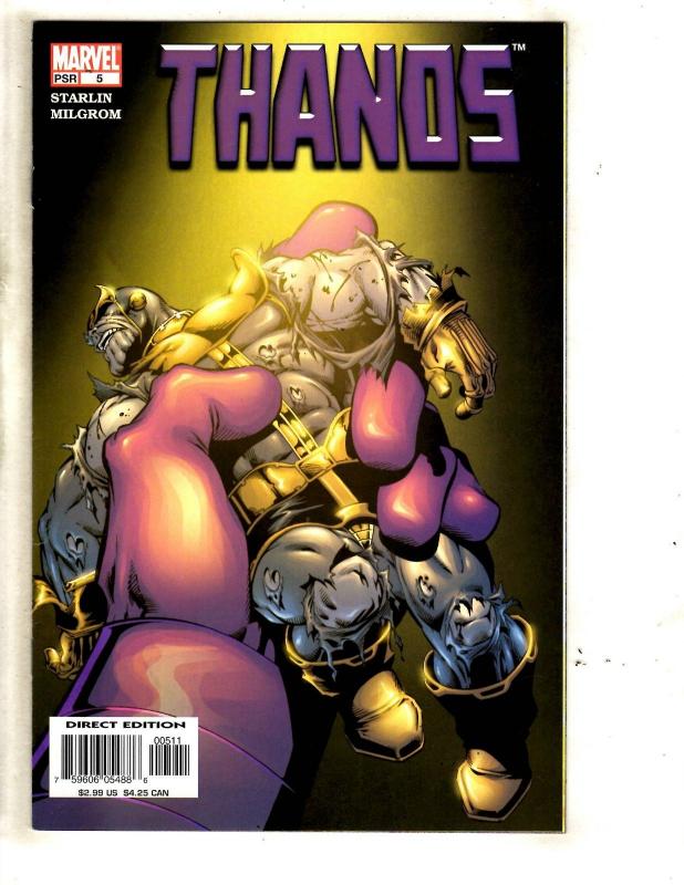 Lot Of 5 Thanos Marvel Comic Books # 2 3 4 5 6 Avengers Hulk Thor Iron Man MF10