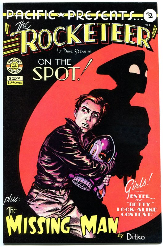 Pacific Presents the ROCKETEER #2, VF/NM, Dave Stevens, 1982 1983, Ditko