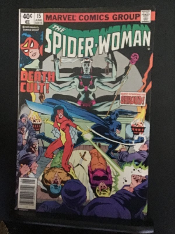 Spider-Woman #15 (1979) wow! High-grade black cover issue! NM-