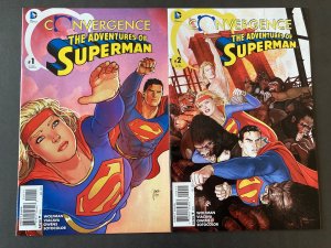 Convergence Adventures of Superman #1 and 2 complete set full run  (2015)