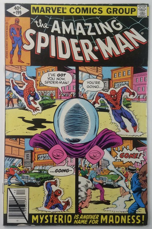 Amazing Spider-Man 199 | MYSTERIO APPEARANCE |1979 | Marvel Comics | Newsstand