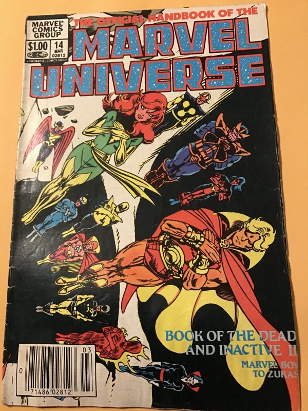 The Official Handbook of the Marvel Universe #14 : 5/84 Gd/VG; Thanos, Death