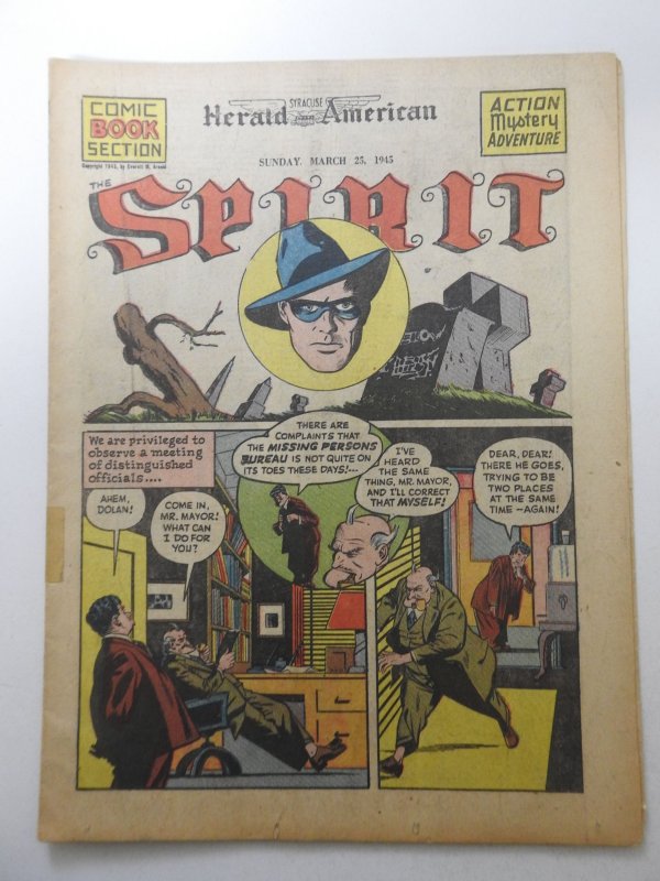 The Spirit #252 (1945) Newsprint Comic Insert Rare!