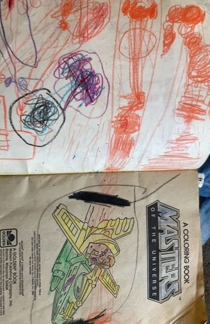 Masters of the Universe (1982) coloring book 1982,40% used