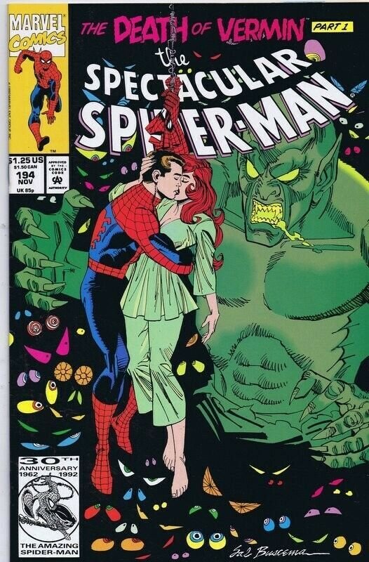 Spectacular Spiderman #194 ORIGINAL Vintage 1992 Marvel Comics