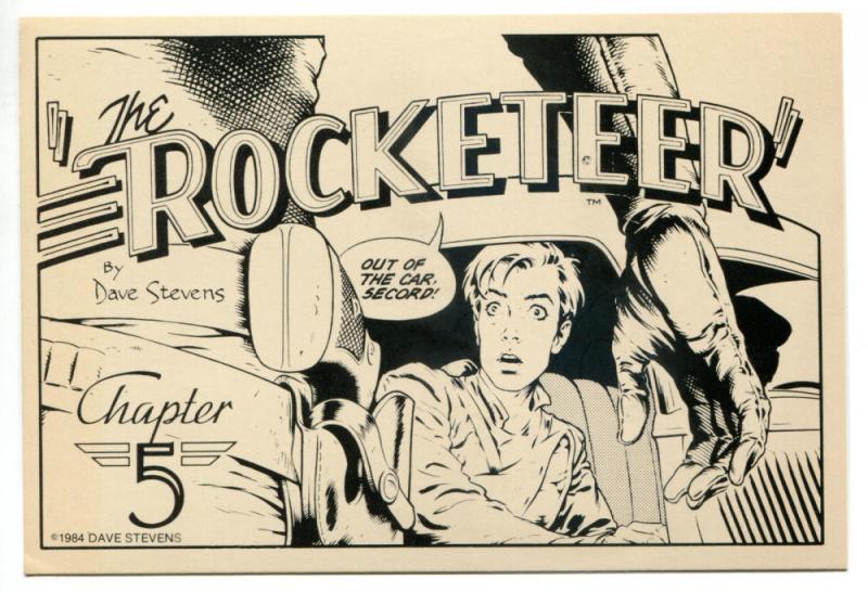 DAVE STEVENS Postcard, ROCKETTER, 1982, more in store, 'Chapter 5'