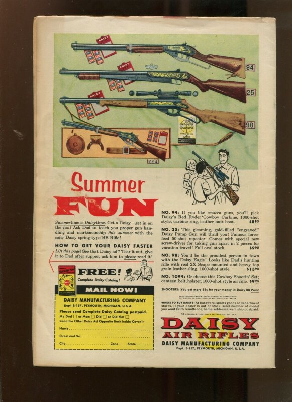 SUGAR & SPIKE #9 (4.5) BEACH COVER! 1957