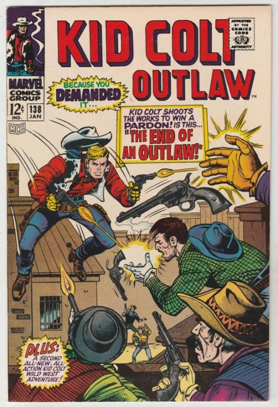 Kid Colt Outlaw #138 (Jan-68)  High-Grade Kid Colt