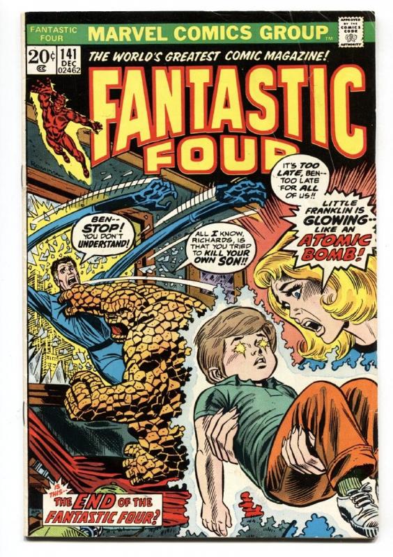 FANTASTIC FOUR #141 comic book 1973 Franklin Richards FN