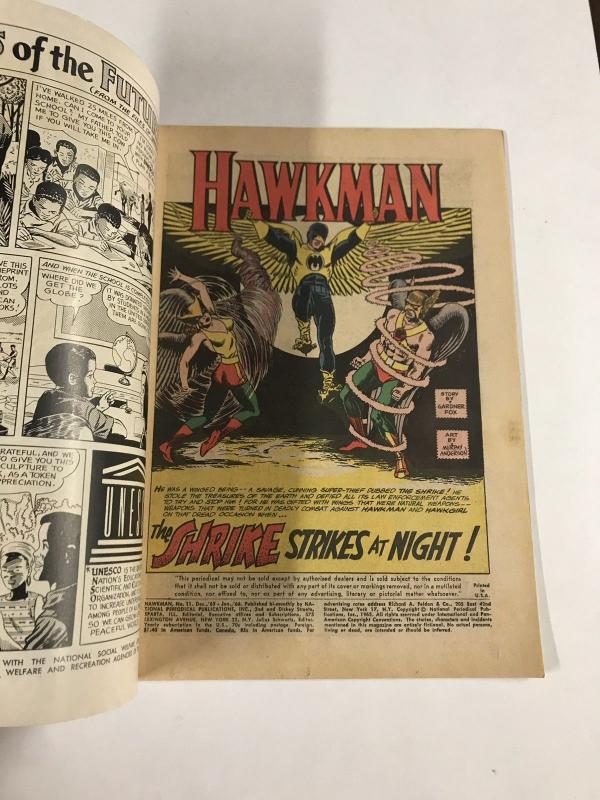 Hawkman 11 4.5 Vg+ Very Good+ Dc Silver Age