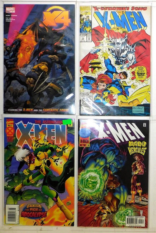 X-Men Lot 4 #15, 59, Astonishing 3, /Fantastic Four 1 1992 Marvel Comics