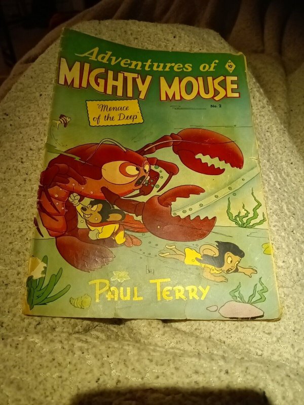 Adventures Of Mighty Mouse 2  1952 St John Golden Age Comic Book New Terry Toons