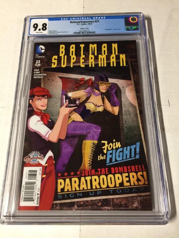 Batman Superman 23 Cgc 9.8 Variant Bombshell Bombshells