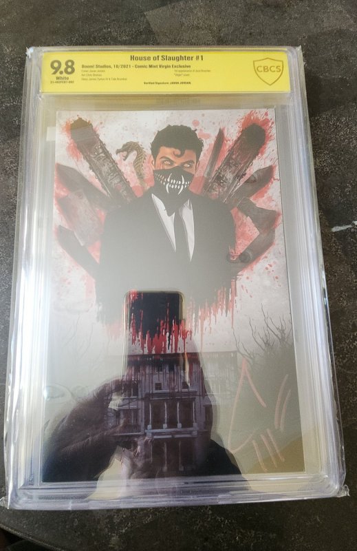 HOUSE OF SLAUGHTER #1 CBCS COMIC MINT VARInt signed by Javan Jordan