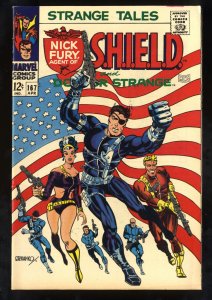 Strange Tales #167 VF- 7.5 White Pages