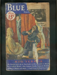 PULP:  Blue Book Pulp April 1933-RED TERROR- reading copy