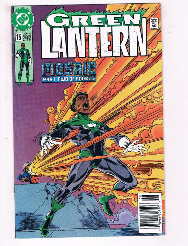 Green Lantern #15 VF DC Comics Comic Book Jones Hal Jordan John Stewart 91 DE21