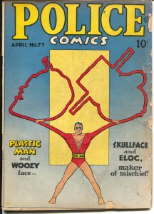 Police #77 1948-Quality-Plastic man-Spirit-Candy-Manhunter-G-