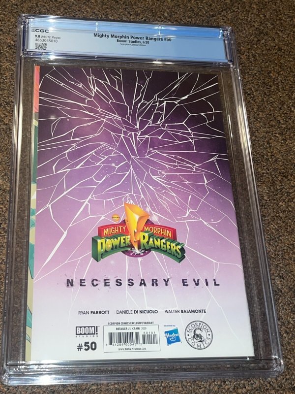 Mighty Morphin Power Rangers 50, Crain Scorpion Virgin Comics Variant CGC 9.8