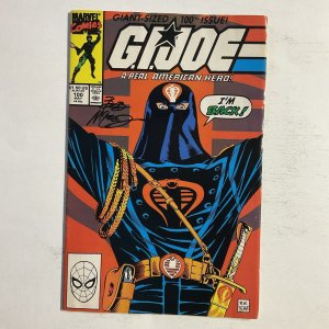 G I Joe 100 1990 Signed by Bob McLeod Marvel FN fine 6.0